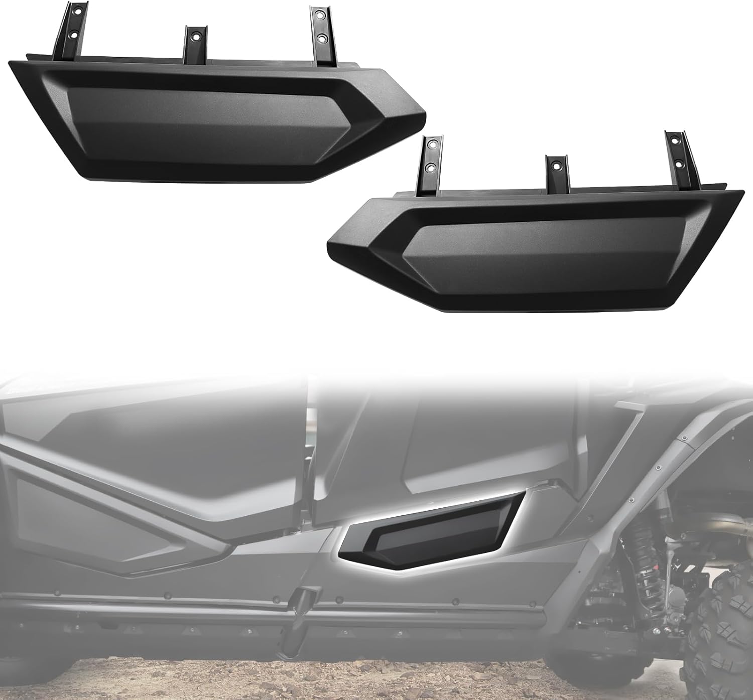 Rear Lower Door Panels for Honda Talon 1000X-4 2020-2024 Accessories – Plastic Half Door Inserts with Built-in Frame, Dust & Mud Protection, Replaces OEM #08P71-HL7-A20 (2-Pack)