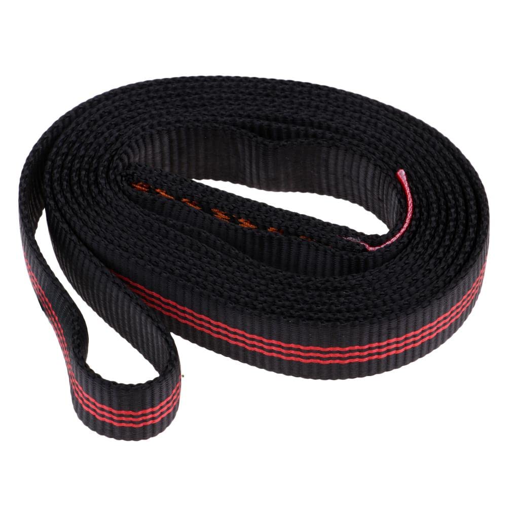 Fettuccia da Arrampicata Outdoor con Parole Chiave per Alpinismo Corda Cintura Arborista Realizzata in Poliestere Resistente Adatta per Escurs