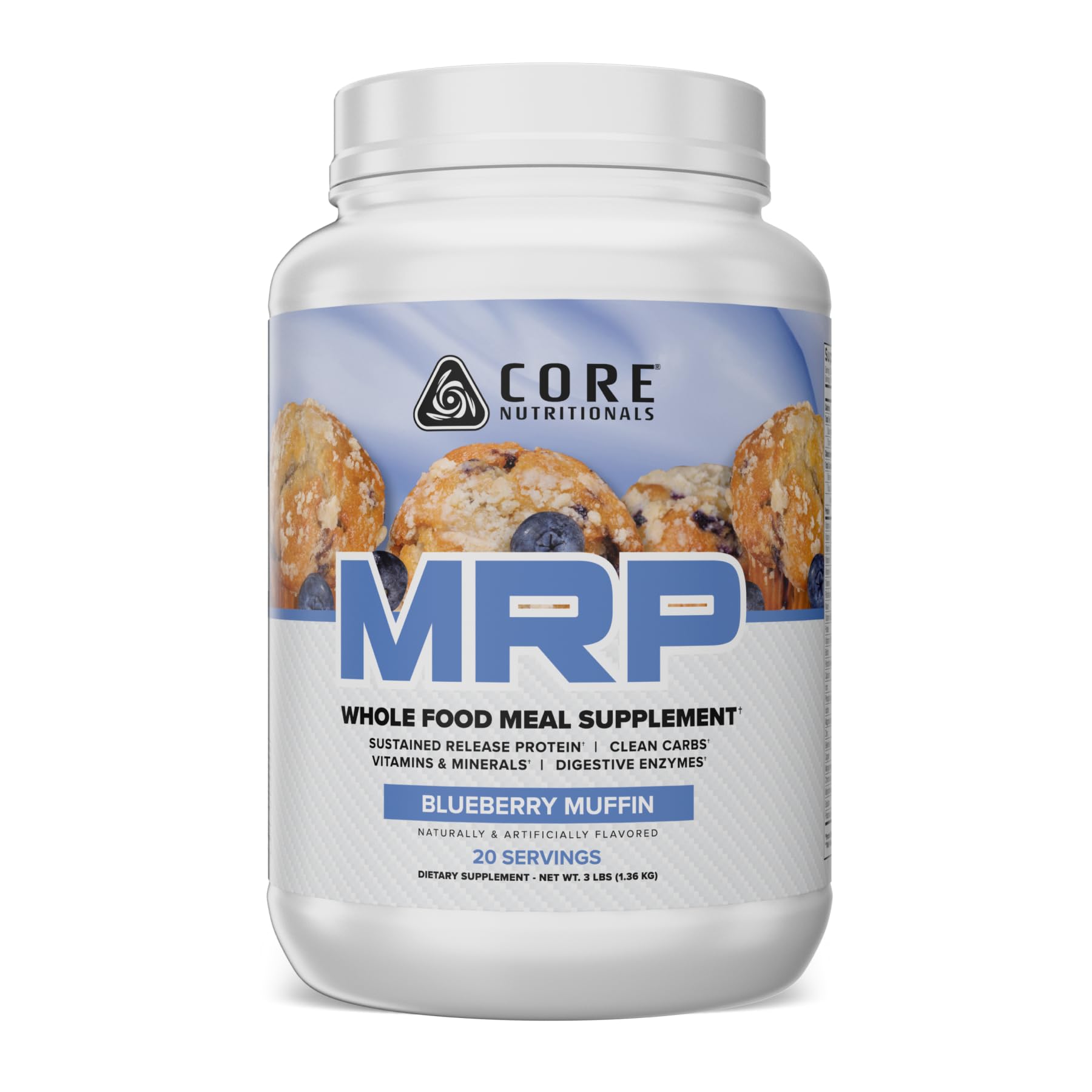 Core Nutritionals MRP Meal Replacement, Blueberry Muffin, 3 lb