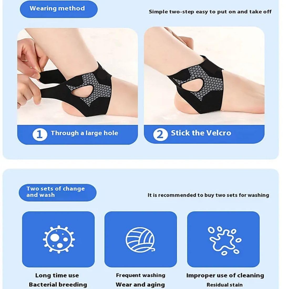 MRIYA Ankle Support Sleeves | Universal Fit | Pain Relief & Comfort for Ankles | Premium Breathable Material | Ideal for All Activities | Suitable for Men & Women 1