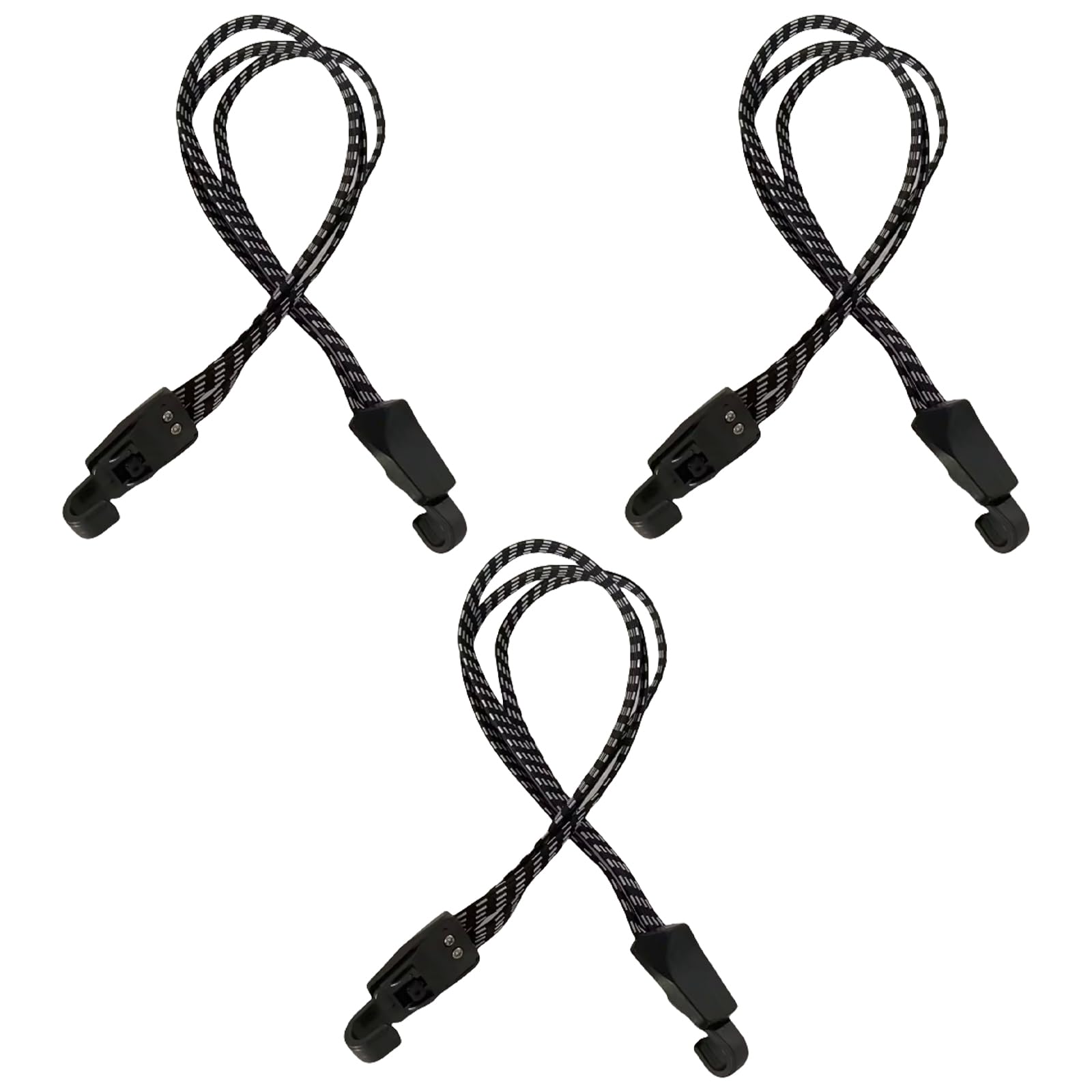 3Pcs Bike Elastic Strap Luggage Rope Flat Bungee Cords Rope with Hook Cord Bike Accessories Bicycles Cords