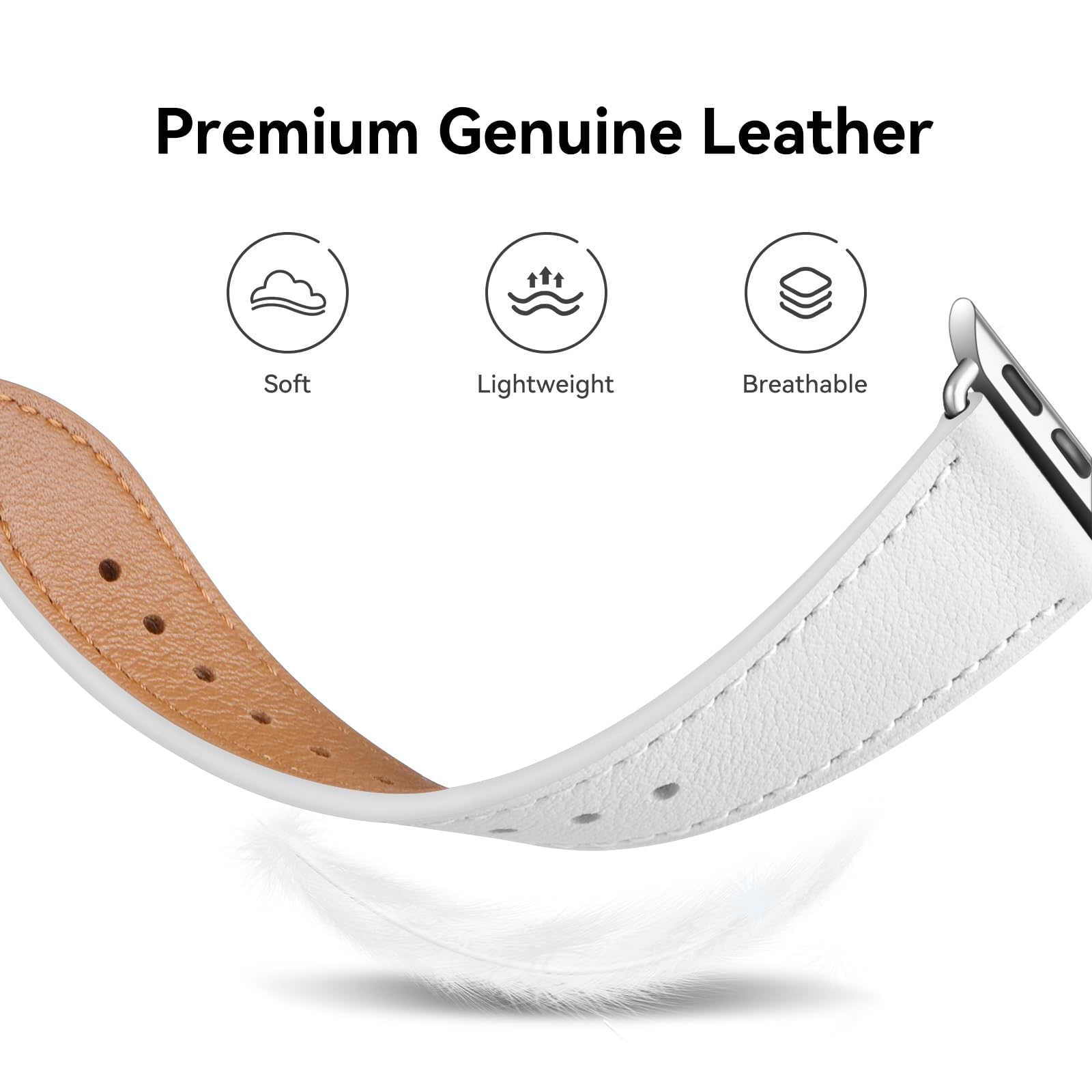 Bestig Verstellbares Ersatzband aus hochwertigem Edelstahl für Apple Watch Serie 6, SE, 5, 4, 3, 2, 1