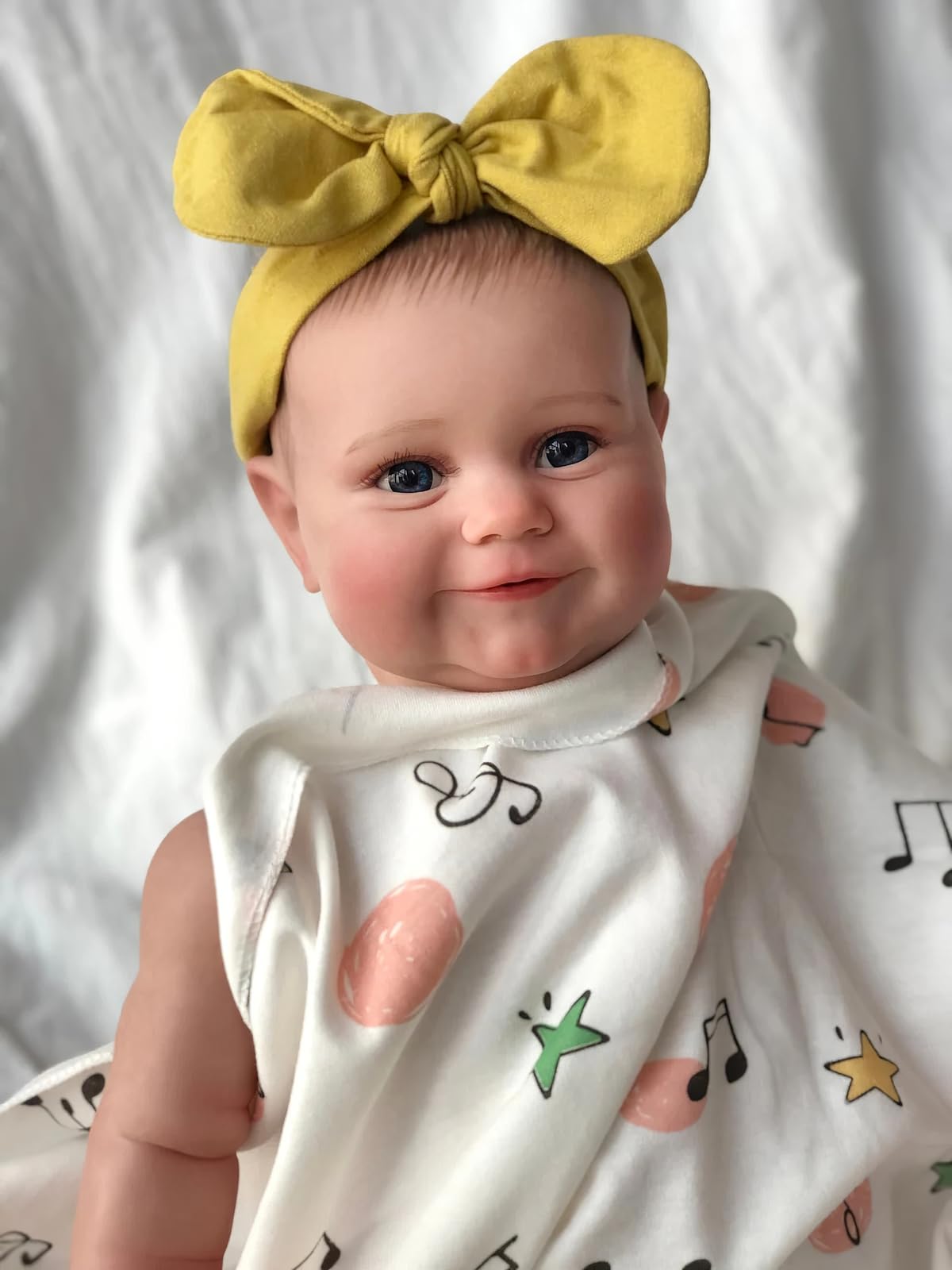 MineeQu 50CM Alive Taglia Premie Baby Disegno a Mano Capelli Sorriso Dolce Bambole Bambino Reborn Silicone Vinile Corpo Completo realistiche Dolls Ragazza Appena Nata Corpo coccoloso Set Regalo