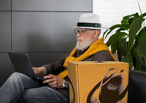Miniatura 6 de Caja de sombreros para viajar, almacenar y regalar (1 unidad, diseño Fedora)