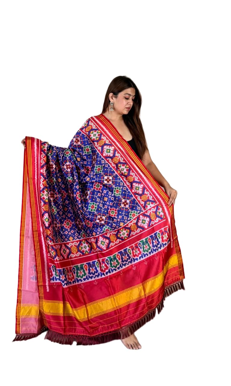 Padmavati Fashion Patola Inspired Ikat Print Dupatta for Women.-picture-28