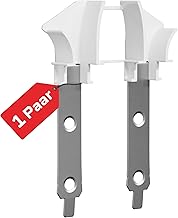 BAUHELD® Universal Inlet Funnel Roller Shutters [1 Pair] – Can Be Used on Any Guide Rail – Optimal Roller Shutter Guide and Even Running on Mini Profiles – Inlet Width 12 mm – White