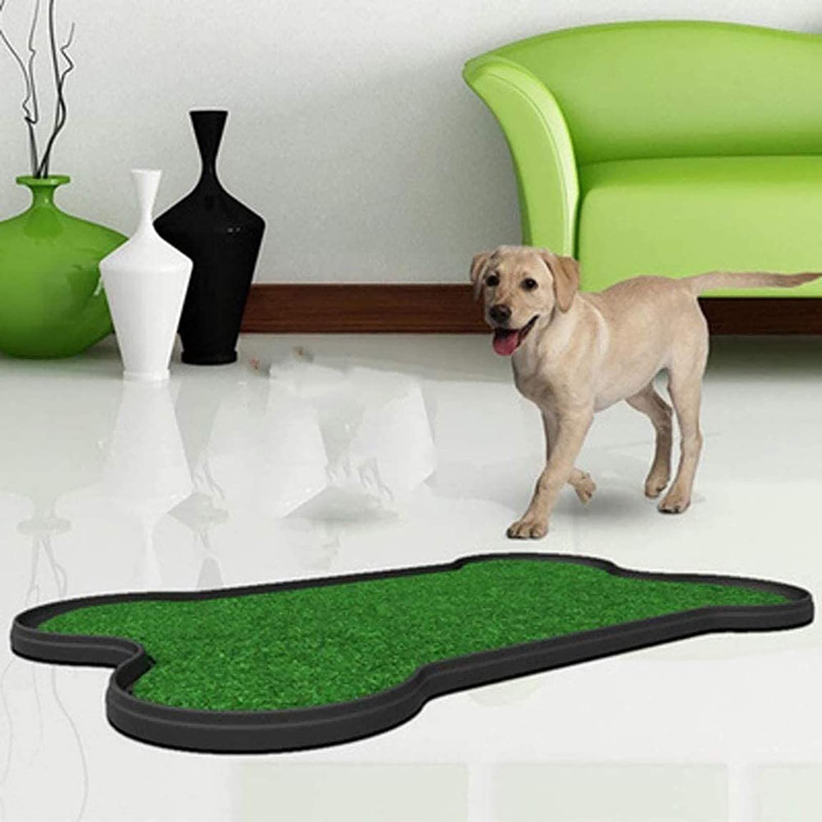 Amazon | Grkoo屋外大型犬用ペットトイレ、人工芝付き、トレーニング用