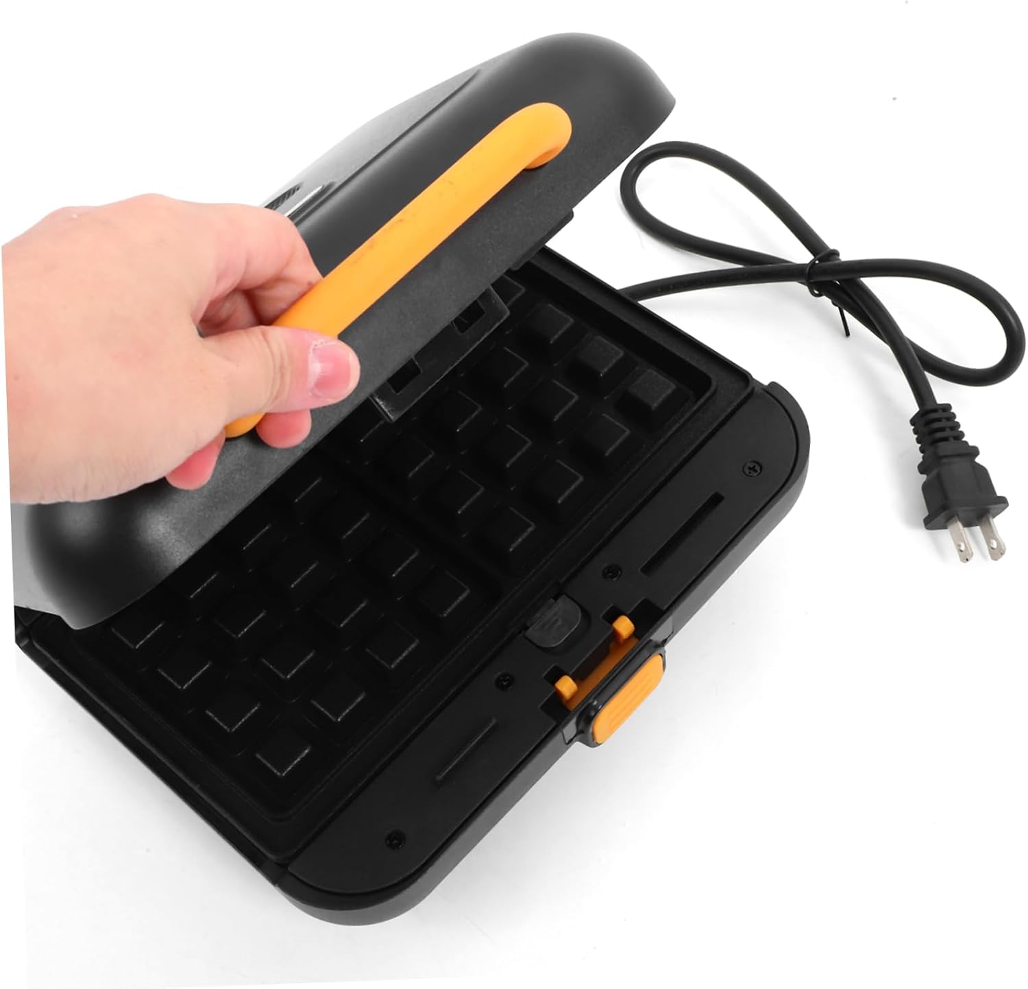 1set Mini Waffle Maker Non-stick Plates Compact Electric Sandwich Toaster for Multi-functional Kitchen Appliance for Sandwiches and More Us