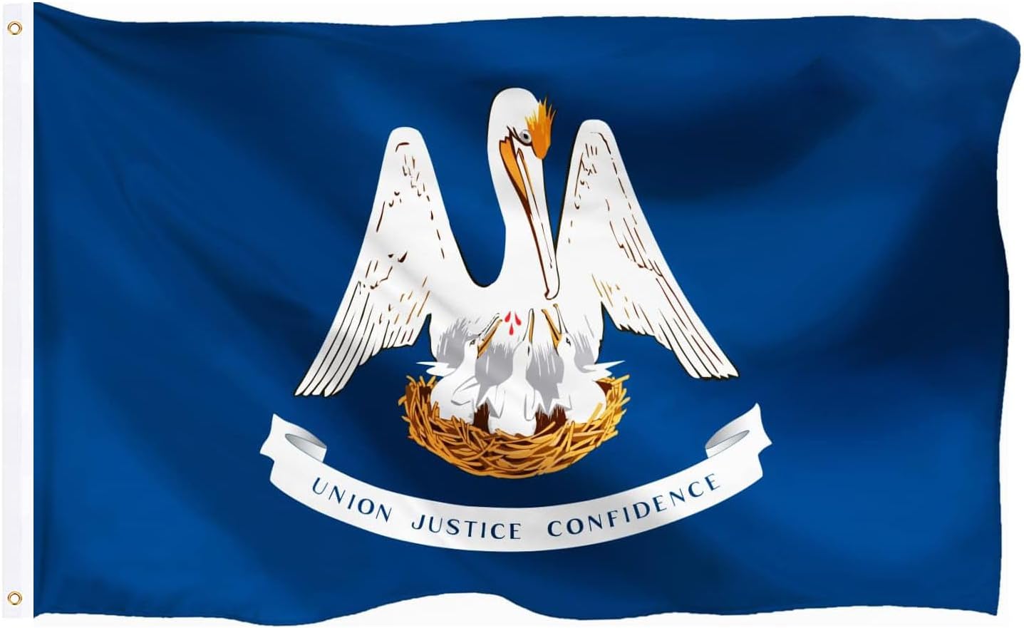 Louisiana Flag 3x5 Outdoor Double Sided Heavy Duty Durable 3 Ply Louisiana State Flags Banner with 2 Grommets