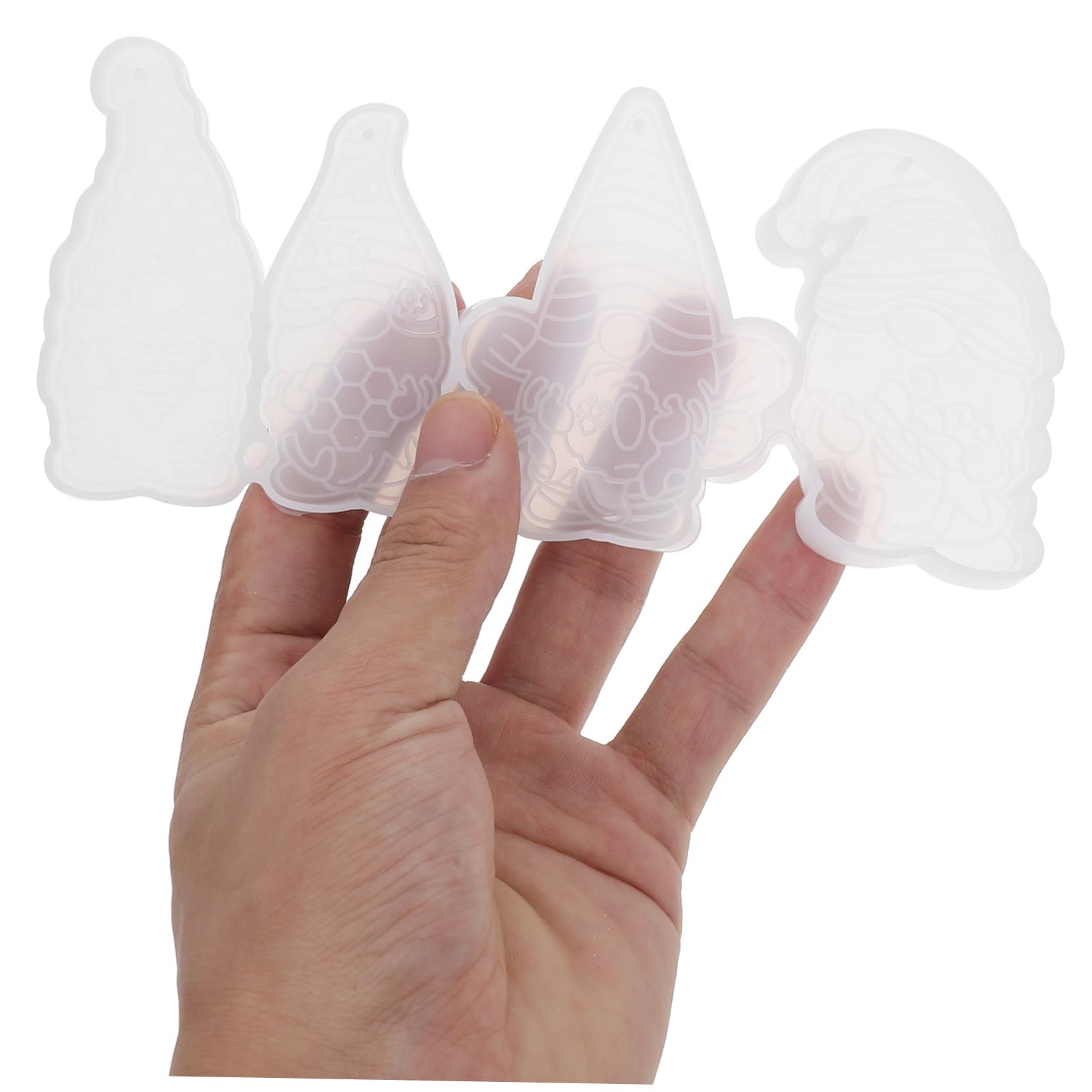 5 Set Stampo Per Portachiavi Forma in Silicone Per Creazioni Fai Da Te Facile Da Usare Adatto Principianti Professionisti 2 Pezzi * 5