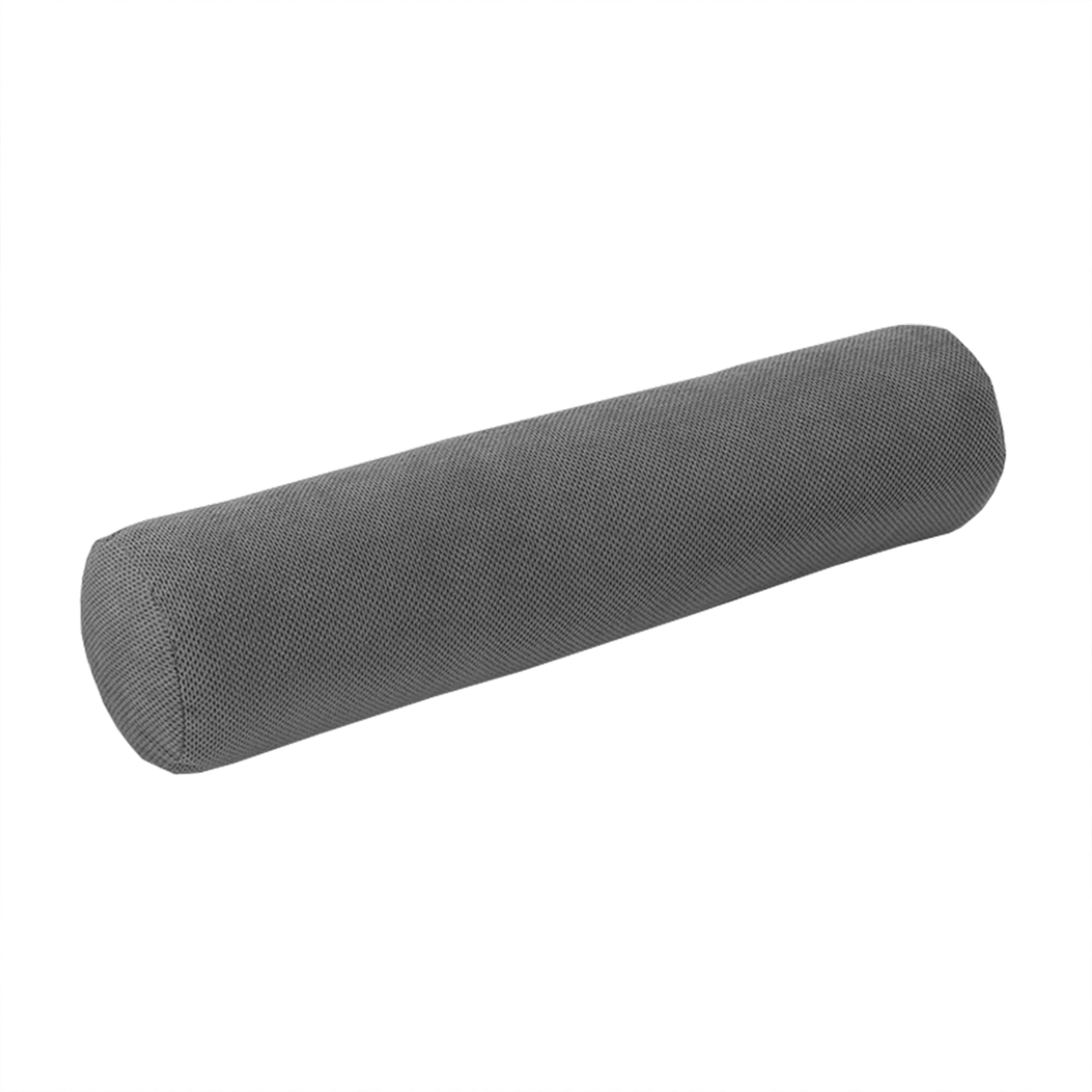 DUOLEH Round Roll Cylinder Pillow Lumbar Support Cushion, Sofa and Bed Pillow Round Bolster Cushion, Bedside Protection Pillow Bed Gap Filler for Sofa Bed Car (100x20cm,Grey)