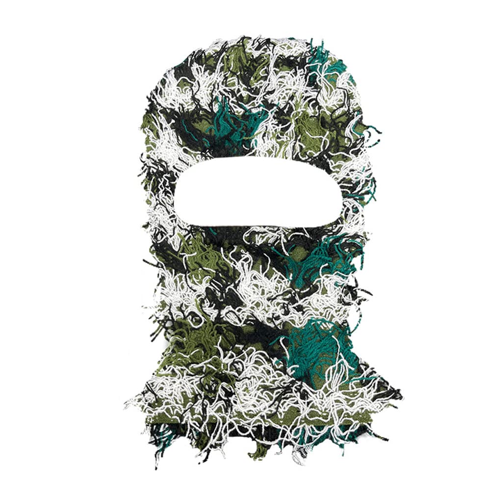 2 Pieces Distressed Balaclava Trending Ski Masks Wind Proof Winter Premium One Size Yeat Shiesty Distress Mask Beanie Cap