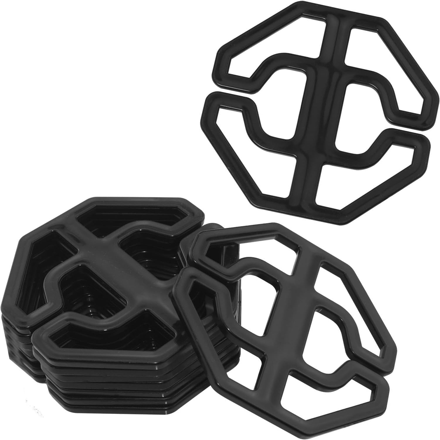 XIUNYIE 8PCS Recliner Seat Cushion Plastic Buckle Fixing Piece Plastic Adjustable Clip Buckle I.D. 23mm Car Seat Cushion Fixing Buckle Octagonal Plum Blossom Plate Clip