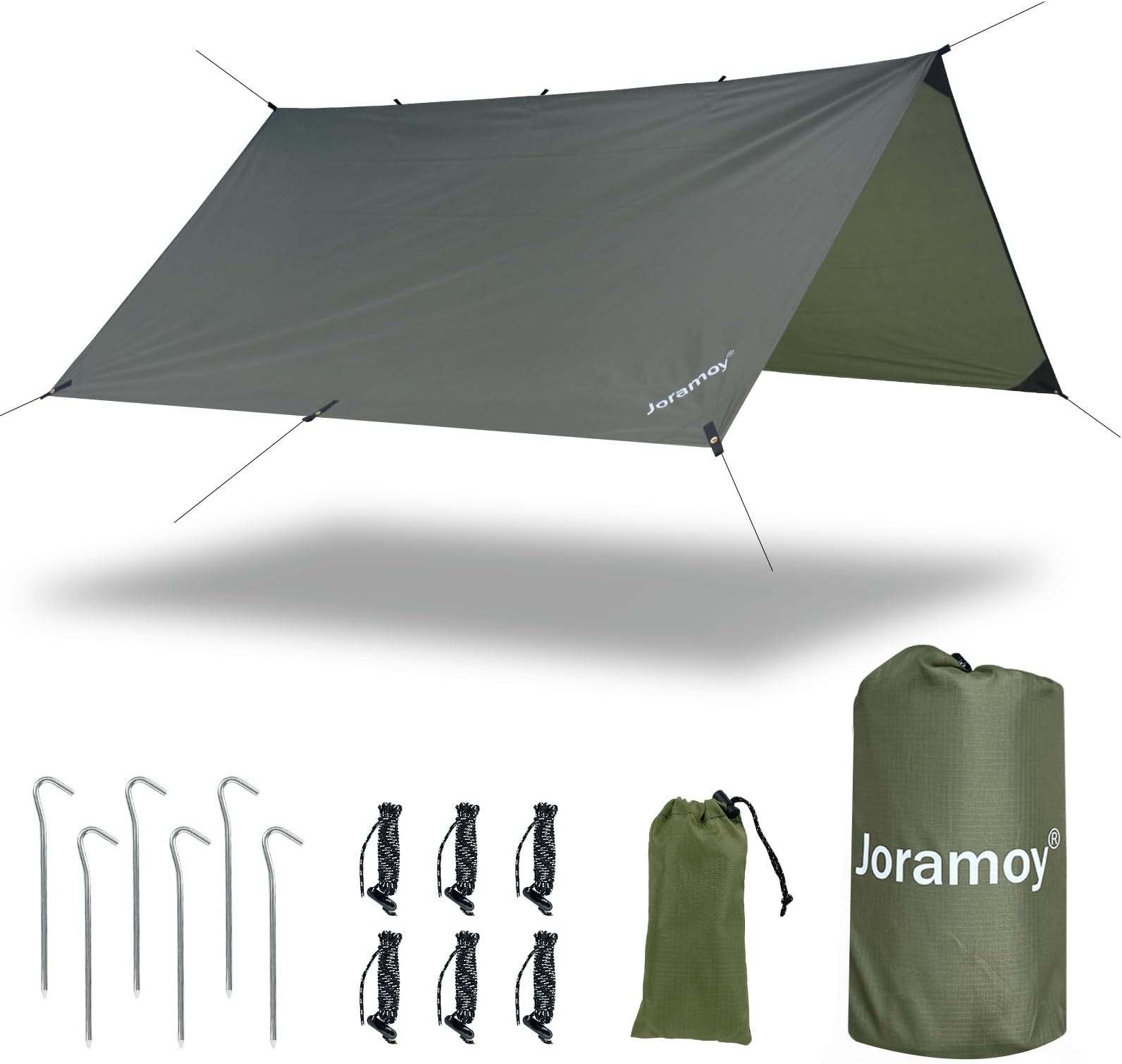 Camping tarp tarps Heavy Duty Waterproof 10x10 Green