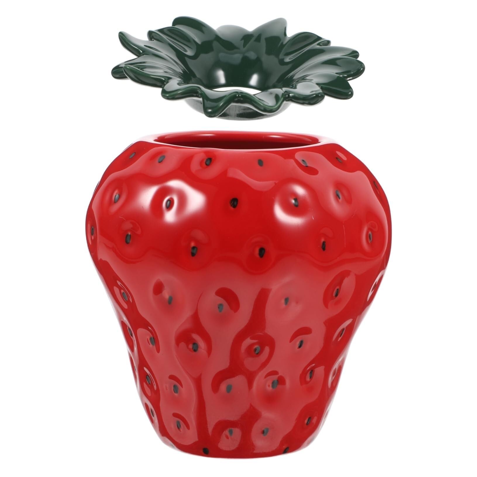 Vase en céramique imitation fraise pour fleurir votre salon au quotidien