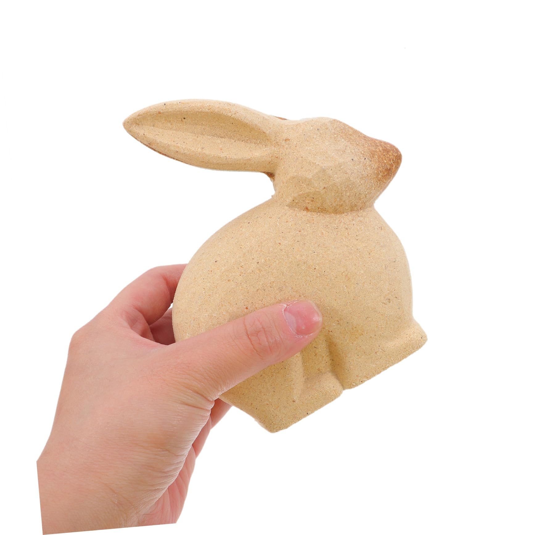 Figura de Conejo de Madera para Manualidades, 4 Piezas sin Pintar
