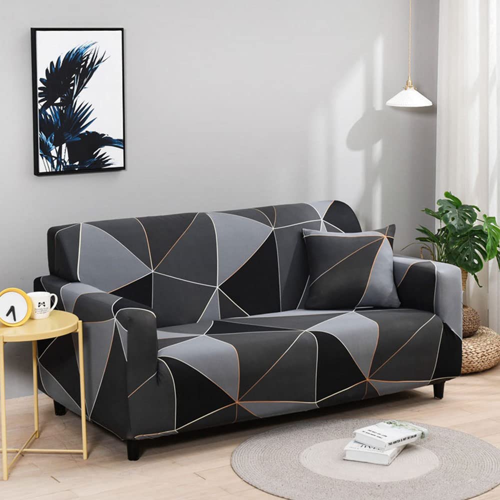 Housse de canapé extensible imprimée pour sublimer le salon familial