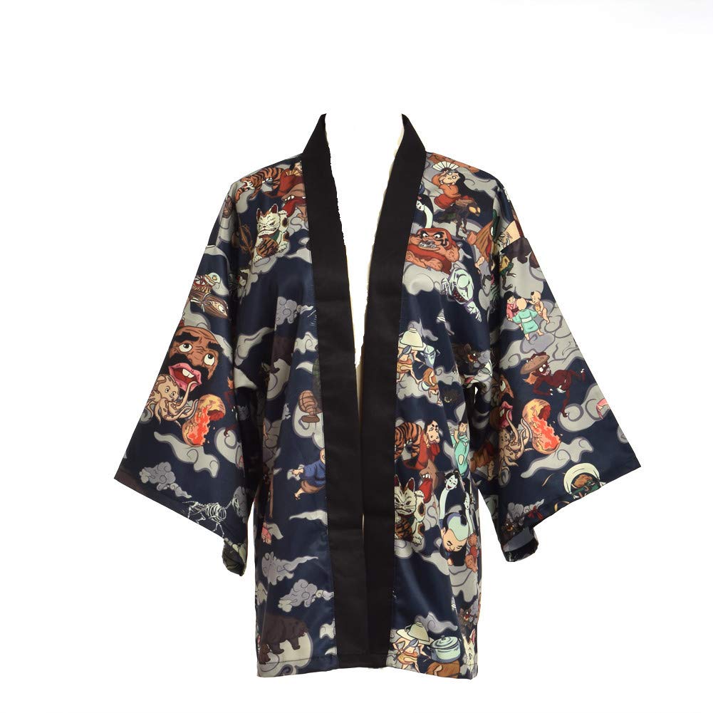 GRACEART Kimono Japones Albornoz Mujer Satén Camisón Sexy Pijama Vestido