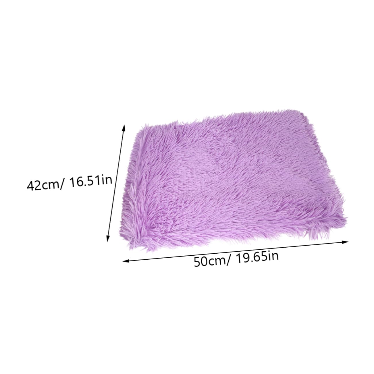 ifundom Mat Thickened Plush Blanket for Dogs and Cats Cozy Fleece Cushion for Home Use Winter Purple S Cat House Mat and Dog Fleece Cushion