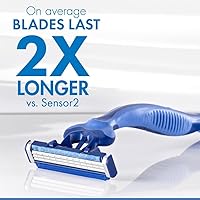 Vista 2 de Gillette Sensor3 Comfort - Maquinillas de afeitar desechables para hombre, 12 maquinillas de afeitar