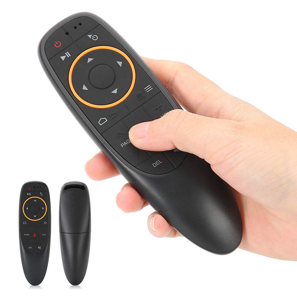 G10 czarny pilot głosowy 2,4 G Air Mouse bezprzewodowa klawiatura z żyroskopem do Smart TV Android Box PC projektor kina domowego ABS silikon 61 g