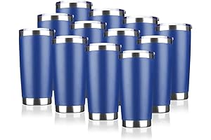 20oz Blue Tumblers: Premium Insulated Coffee Mugs for Exceptional Drink Enjoyment