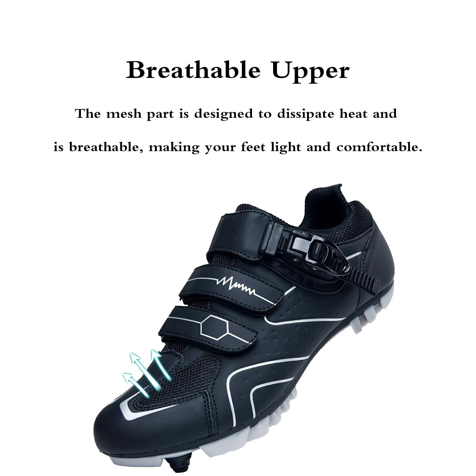 Chaussures De Cyclisme Route Antidérapantes Respirantes Homme Femme - Modèles Intérieur Extérieur