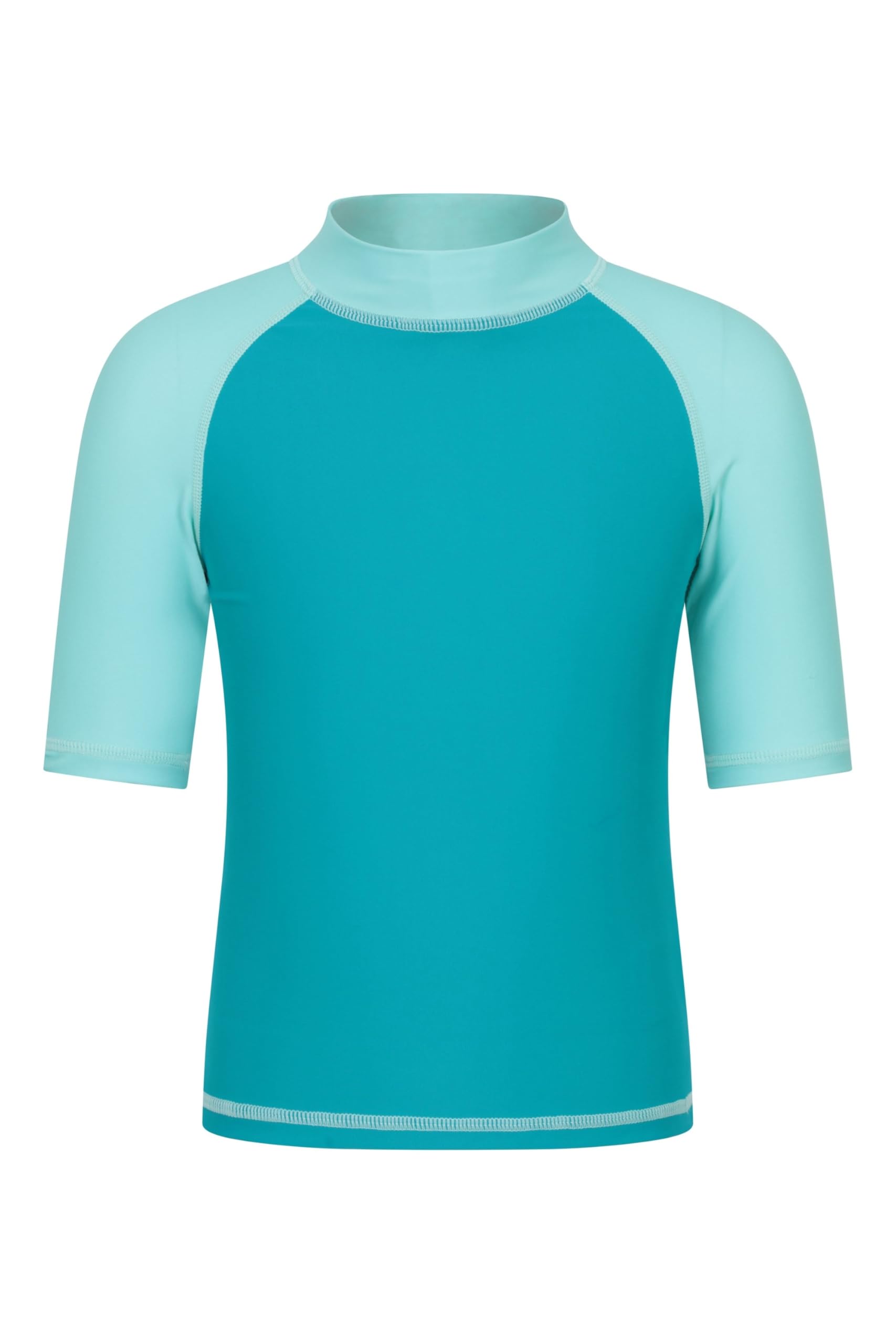 Mountain Warehouse Short Sleeves Kids Rash Vest - UPF50+ Sun Protection Rash Guard, Fast Dry, Flat Seams Childrens Top - for Spring Summer, Swimming & Water Sports