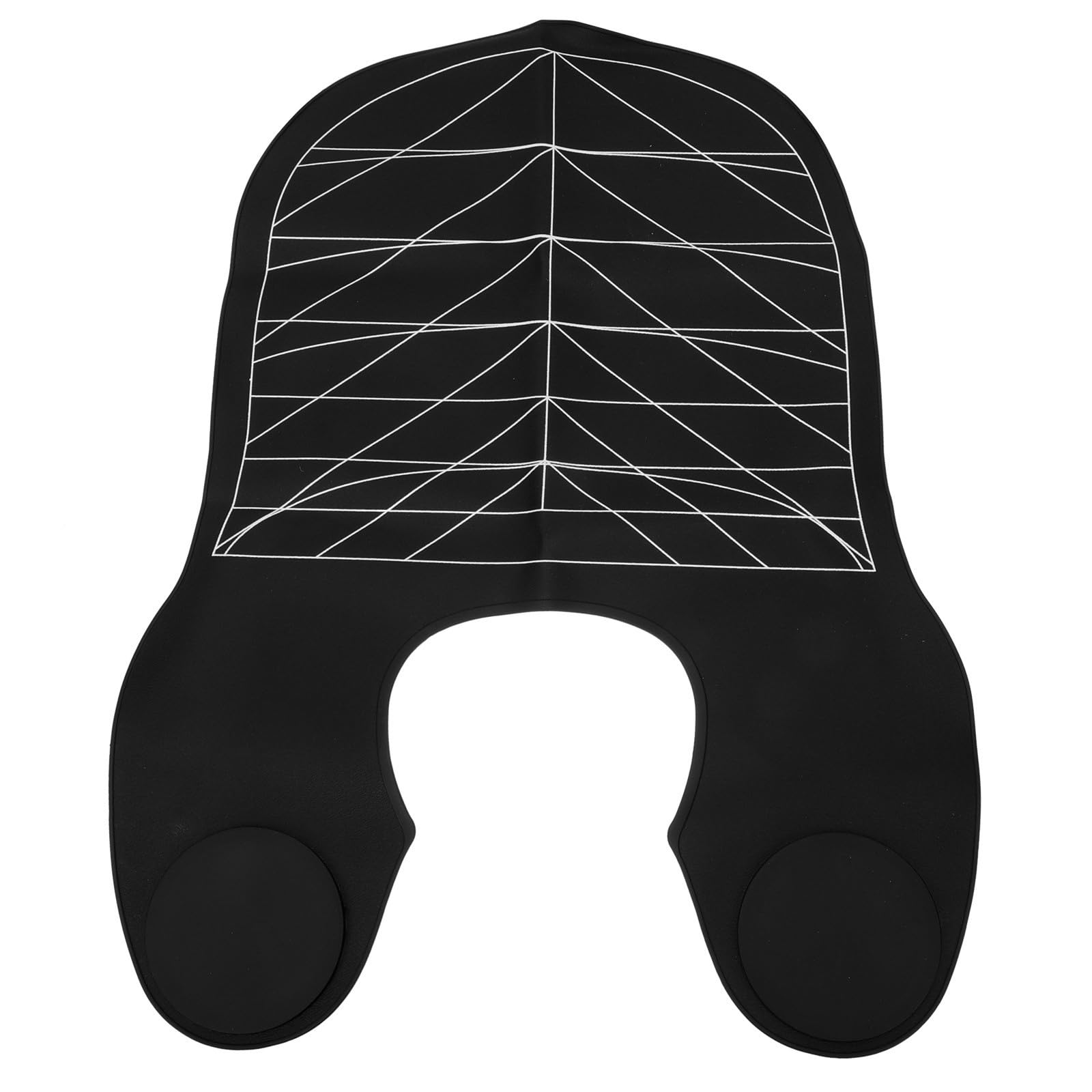 GALPADA Mantellina in Silicone per Parrucchiere Spalla Antiaderente, Resistente e Facile da Conservare, per Salone e Uso Domestico, Mantellina Nera per Taglio Chioma