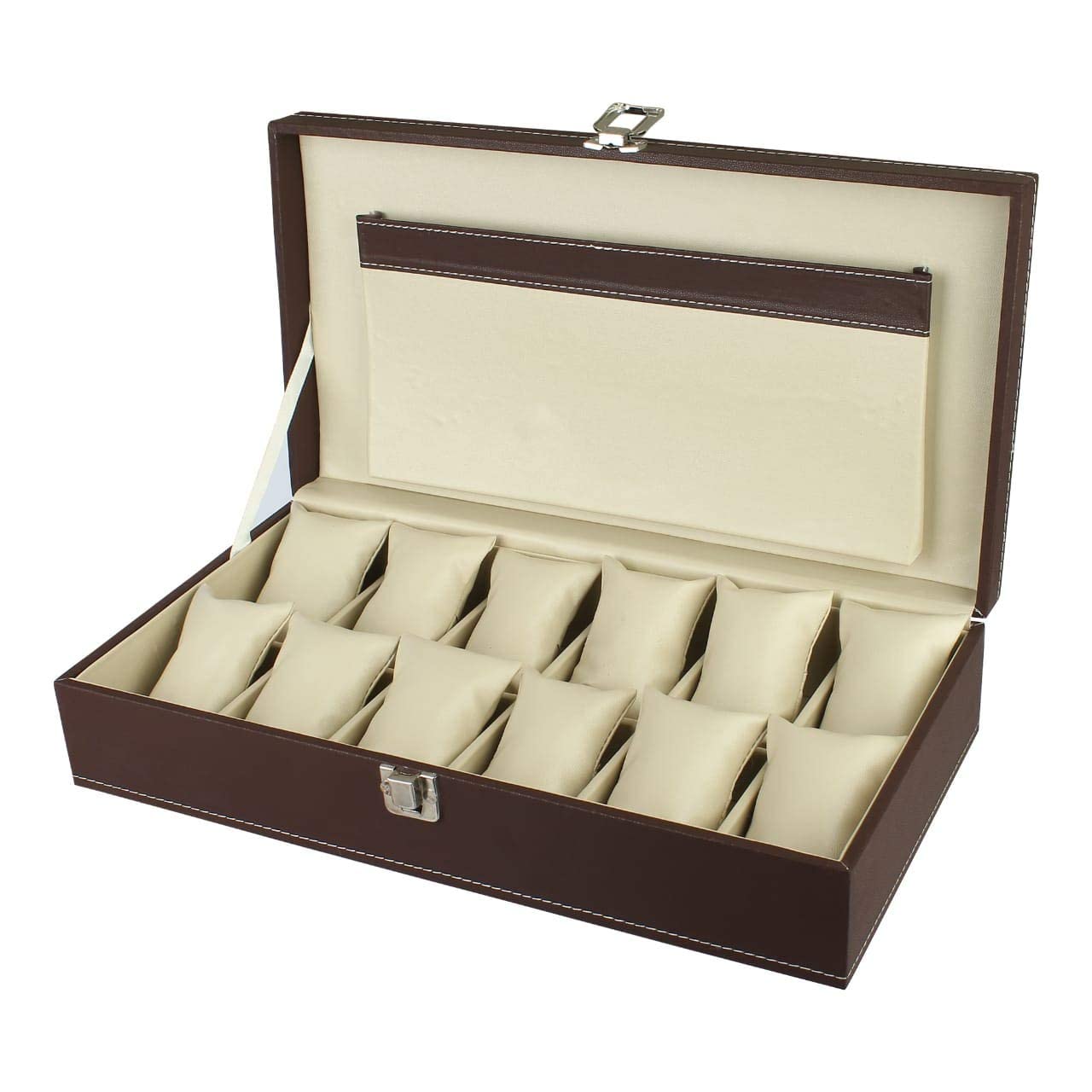 PANKATIPANKATI Men's and Women's Watch Box Holder Organizer Case In 12 Slots of watches SS_1