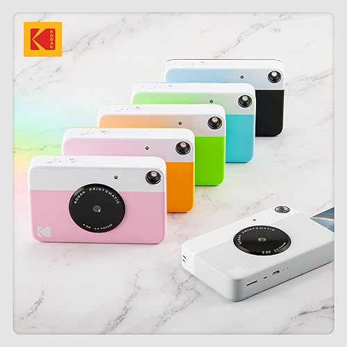 Miniatura 7 de KODAK Printomatic - Cámara digital de impresión instantánea a todo color, fotos coloridas en papel fotográfico Zink de 2 x 3 pulgadas con respaldo
