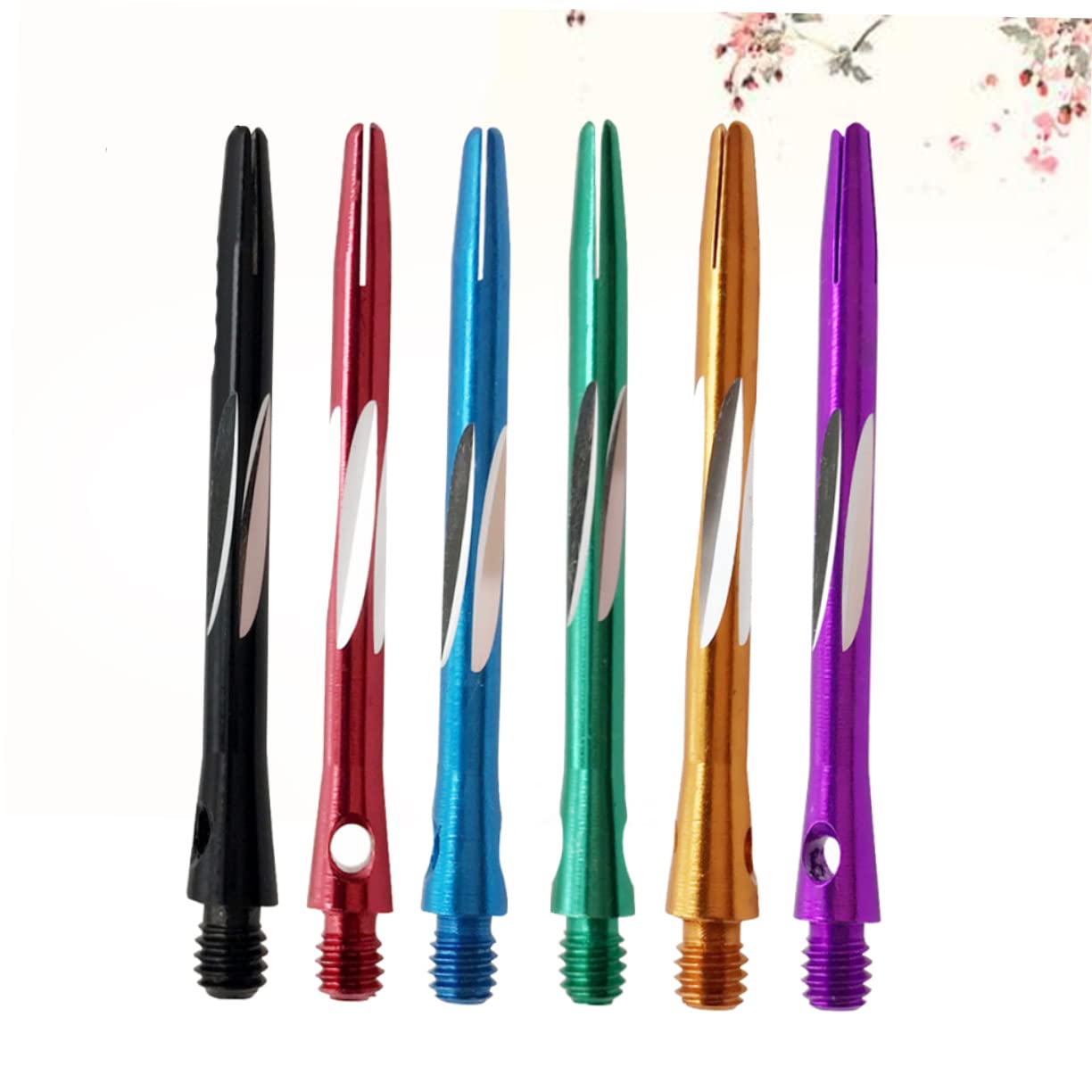 ARTSEWPLY 6pcs Balance Shafts Carbon Aluminum Alloy Stems for 48mm Length 2ba Thread Unique Front-Loaded Weight Balance