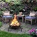 Yaheetech Feuerstelle Feuerschale mit Funkenschutz, Klappbare Feuerkorb Outdoor Fire Pits Feuerschalen für den Garten, Winter Heizung, Wohnmobil Reisen und Camping, Ø54 cm