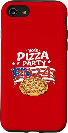 iPhone SE 2020 / 7 / 8 Vote Pizza Party 2024 Funny Election Day Case