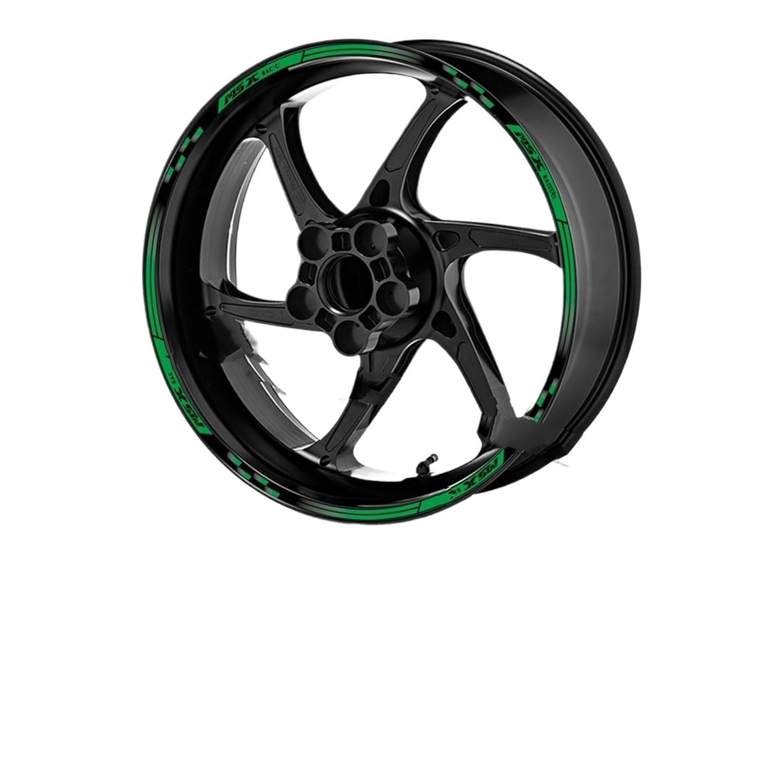 Hub Decals Rim for MSX125 for SF for MSX 125 for Grom Msx125 Motorcycle Reflective Wheel Hub Sticker Rim Decal Stripe Tape Waterproof Stripe Tape(Green)