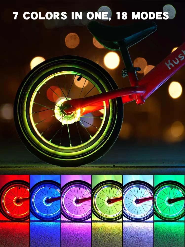 Amazon.co.jp: LED自転車ライト、カラー光学設計自転車ホイールライト