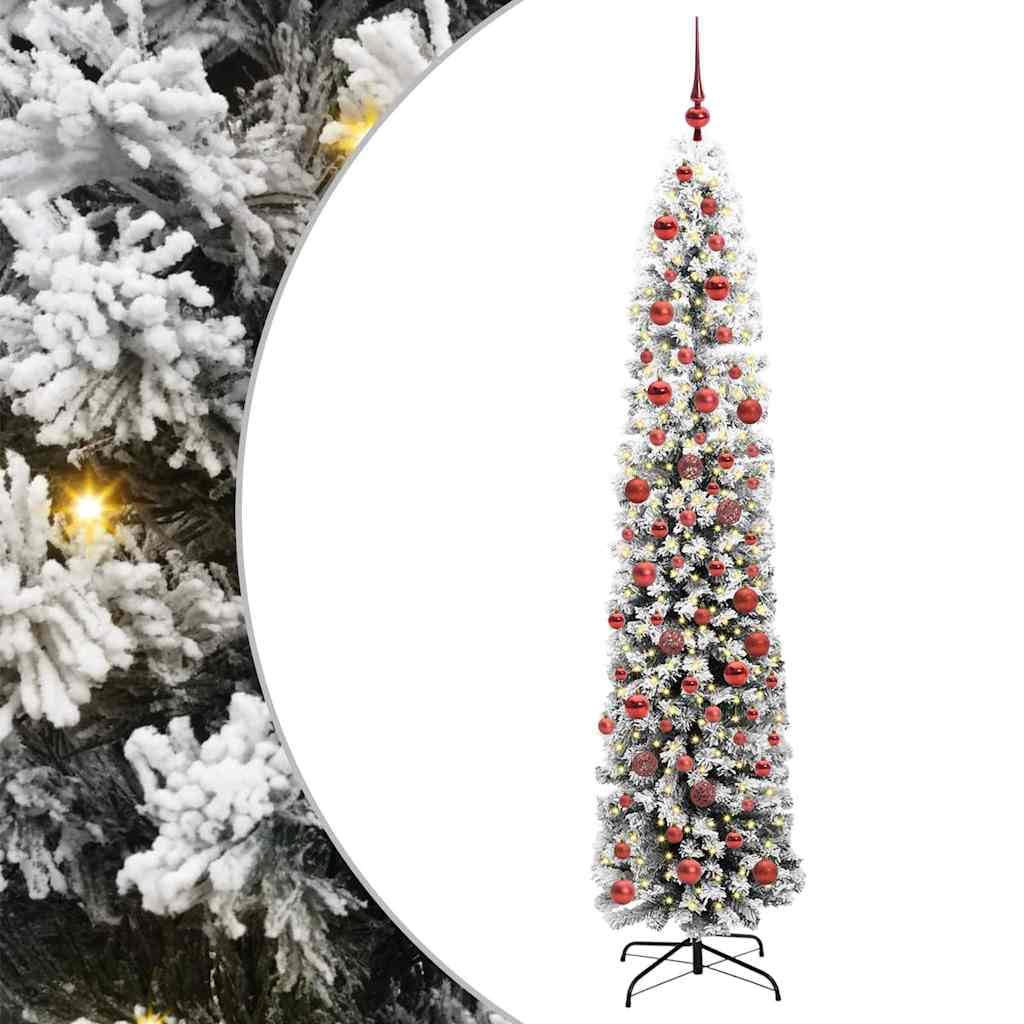 Künstlicher Weihnachtsbaum 180 cm mit 300 LEDs und Ständer grün PVC Metallrahmen warmweiß LED-Lichterkette innen außen Festliche Dekoration Wohnzimmer Flur Terrasse