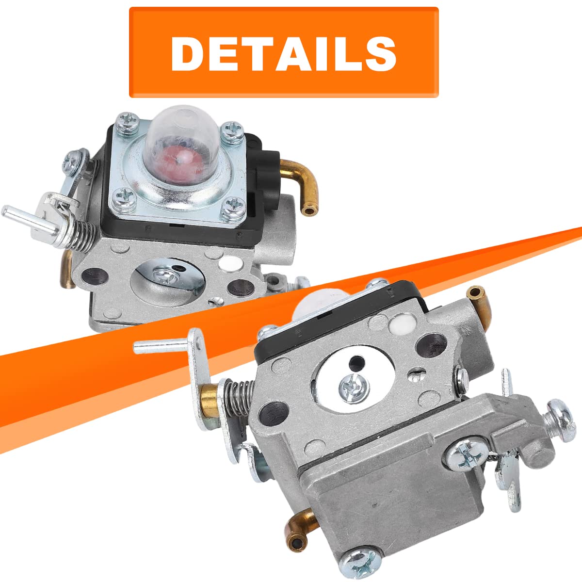 ZAMDOE Carburateur pour Husqvarna 122HD45 122HD60 522HD60S 522HDR60S pour Jonsered HT2223T HT2218 Taille-haie Remplace # 523012401 596658301, avec Filtre à air Filtre à Carburant Ligne de Carburant