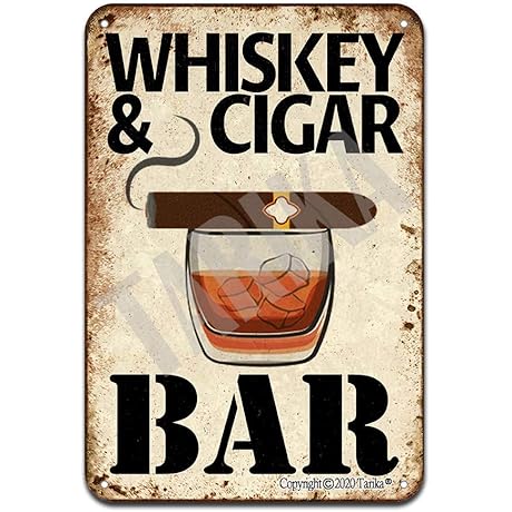 Tatiana Cigars Place Retro Metal Signs