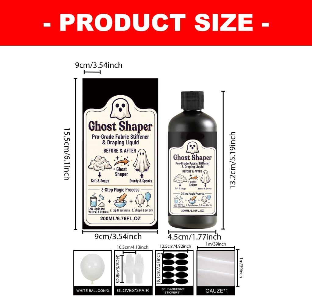 ECVGHD Fabric Stiffening Liquid for Seasonal Display Projects