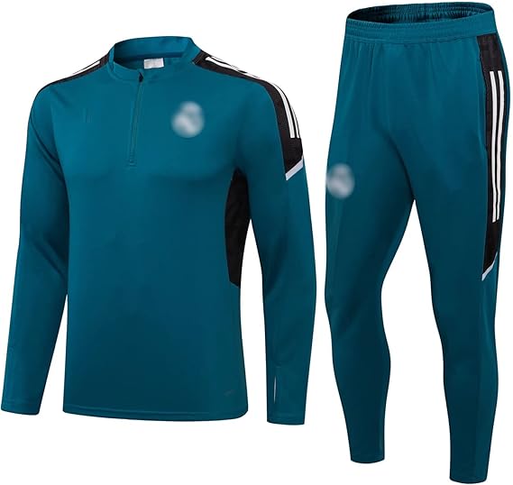 Amazon Co Jp レアルマドリードフットボールトレーニングスーツ21 22シーズンメンズサッカートレーニングスーツトップ ズボンセットサッカージャージ Green M ファッション