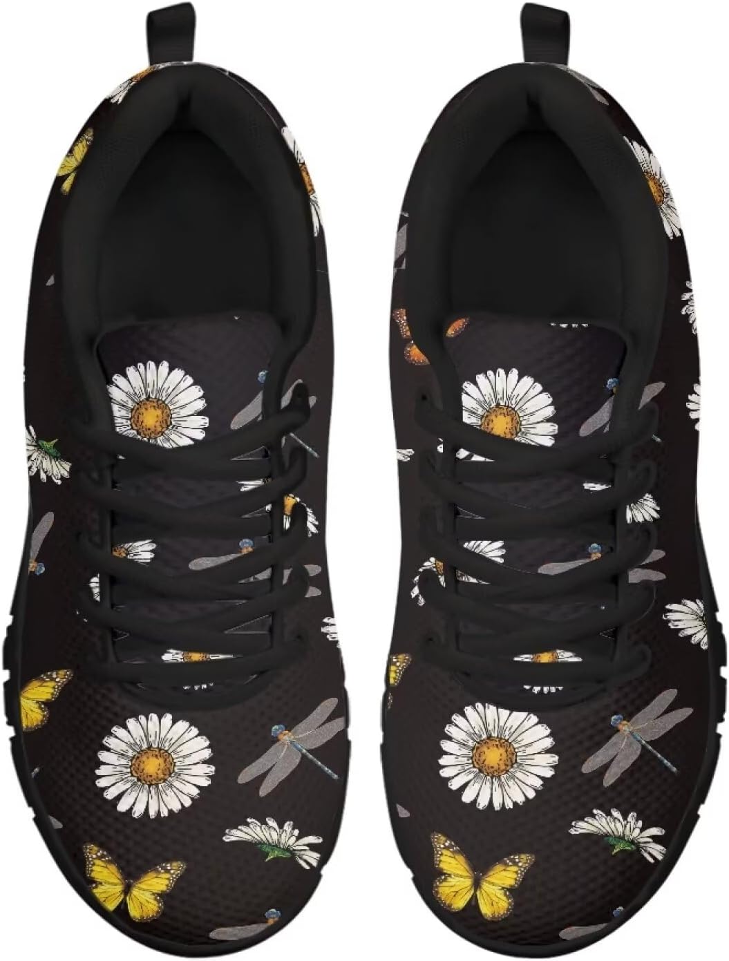 Coloranimal Road Running Sneakers for Unisex Women Men Lace-up Athletic Trainers Footwear