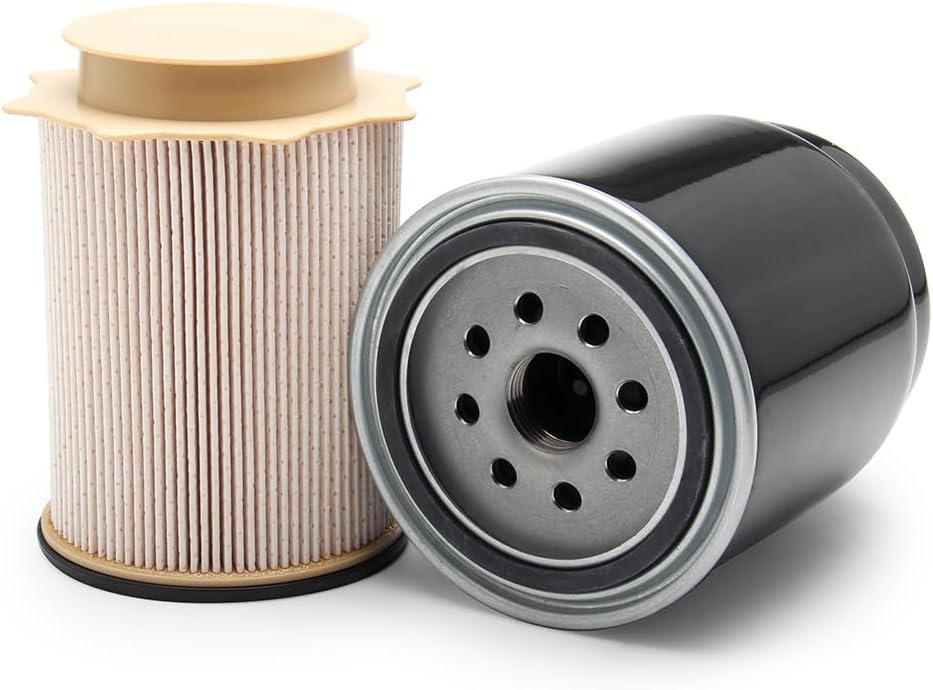 Fuel Filter Water Separator Set Compatible with 2013-2018 Dodge Ram 2500 3500 4500 5500 6.7L Cummins Diesel Turbo Engines Cummins Filter Kit Replacesment#, 68157291AA, 68197867AA