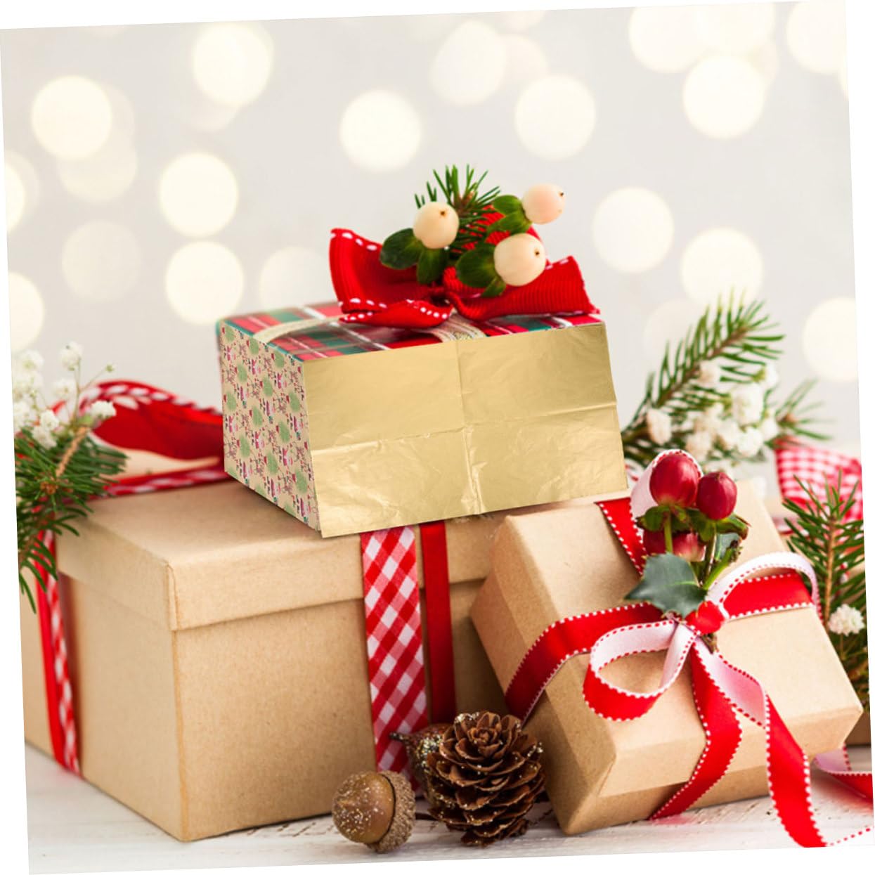 DOITOOL 50fogli Carta Velina per Imballaggio di Carta per Bouquet Fai da Te Decorativa per Regali Materiale Antiusura per Confezionare Fiori da Regalo