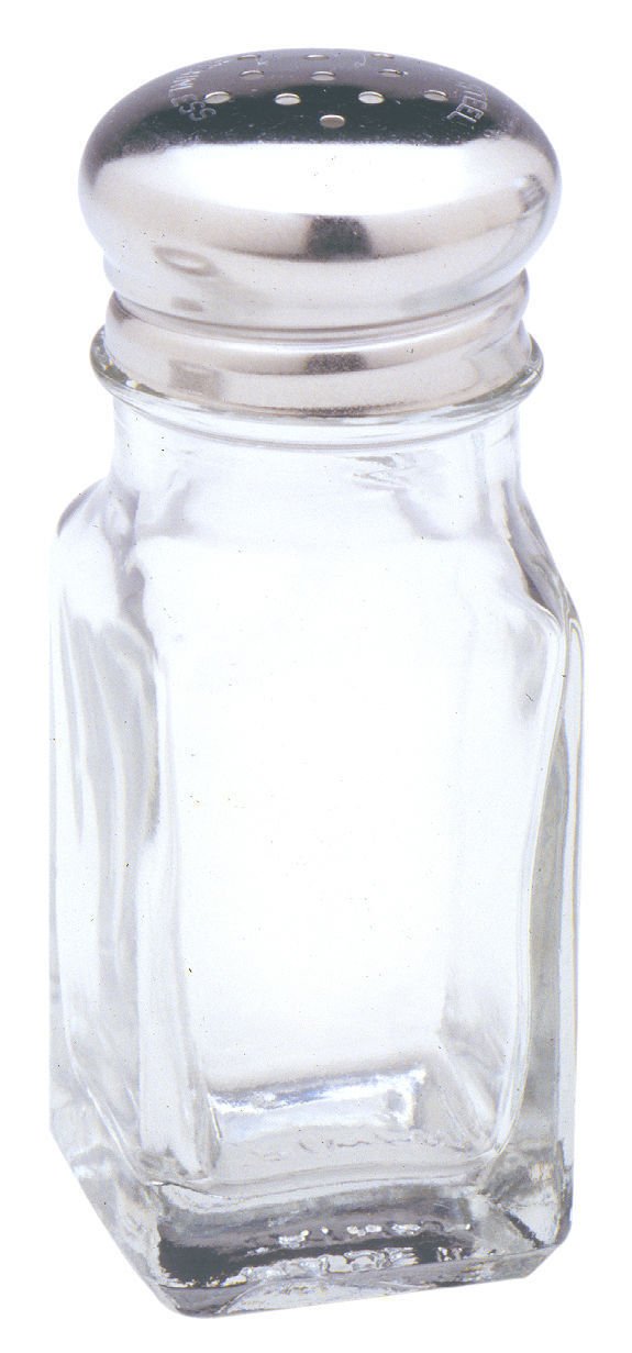 Norpro 742 Glass Salt and Pepper Shakers, Salt Dispenser, Clear (3 Pack)