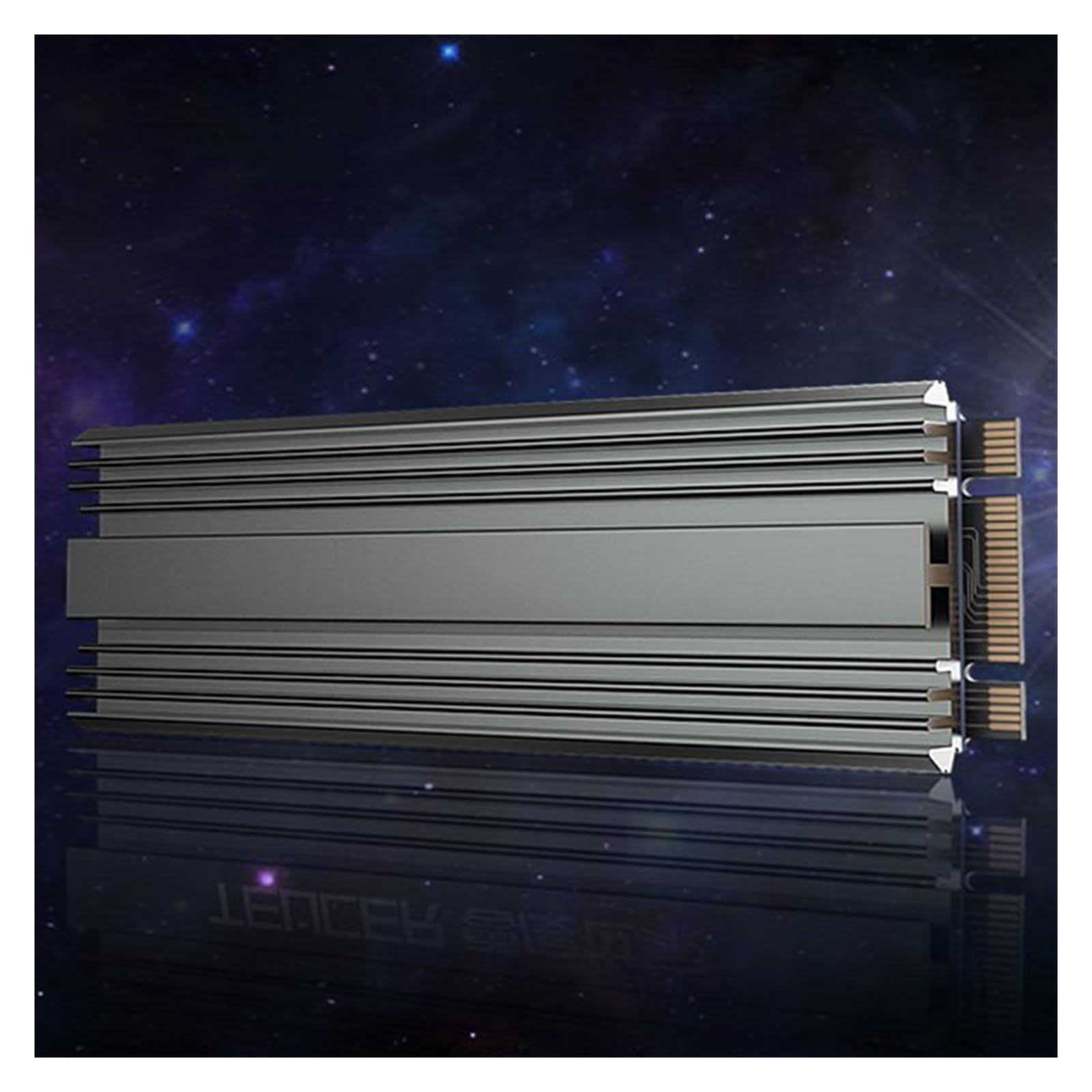1 Pcs M2-4 SSD Kühler NVME 2280 Solid State Drive Kühlkörper Cooling Pad for Desktop-Computer M.2 NVME kühler(Color:Black)