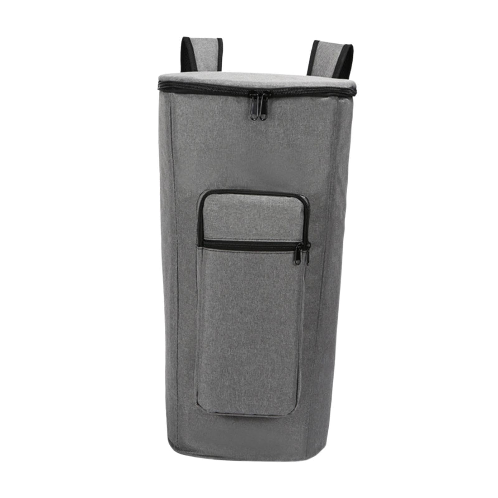 Borsa per Tamburo in Tessuto Oxford, Zaino Organizer Antipolvere con Spallacci Regolabili per Studenti, Adatto per, Grigio, 12 Inch