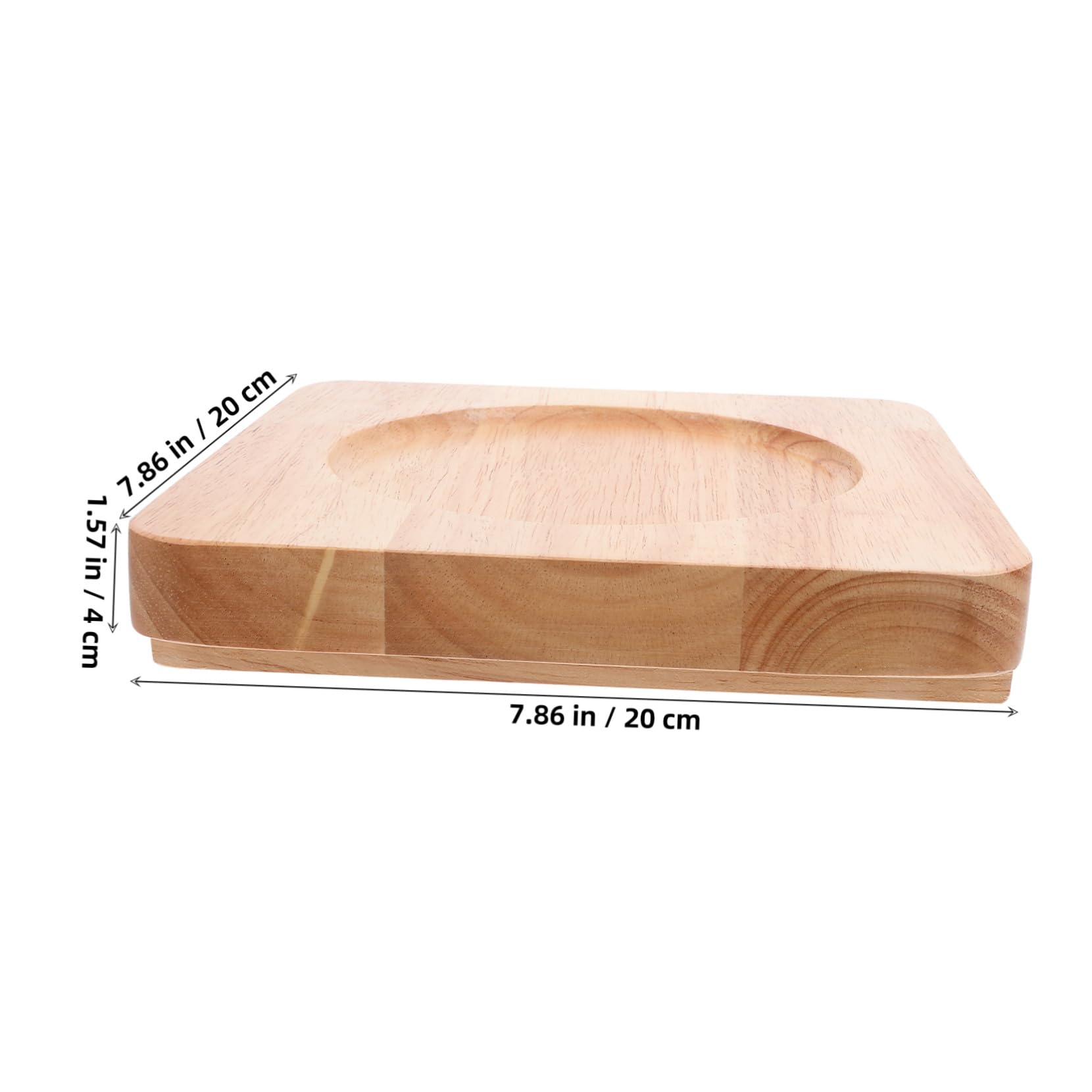 TOYANDONA Holz Topfuntersetzer mit Innengravur rutschfest Hitzebeständig Küchenzubehör für Heiße Gerichte Stil Tischdeko Geeignet für Zuhause Restaurant Geschenk