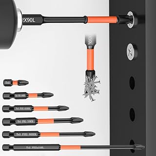 6 Pcs D1 Anti-Slip And Shock-Proof Bits With Phillips Screwdriver Bits/Magnetic Screwdriver Bits, Drill Bits Set For Elect... Price In India