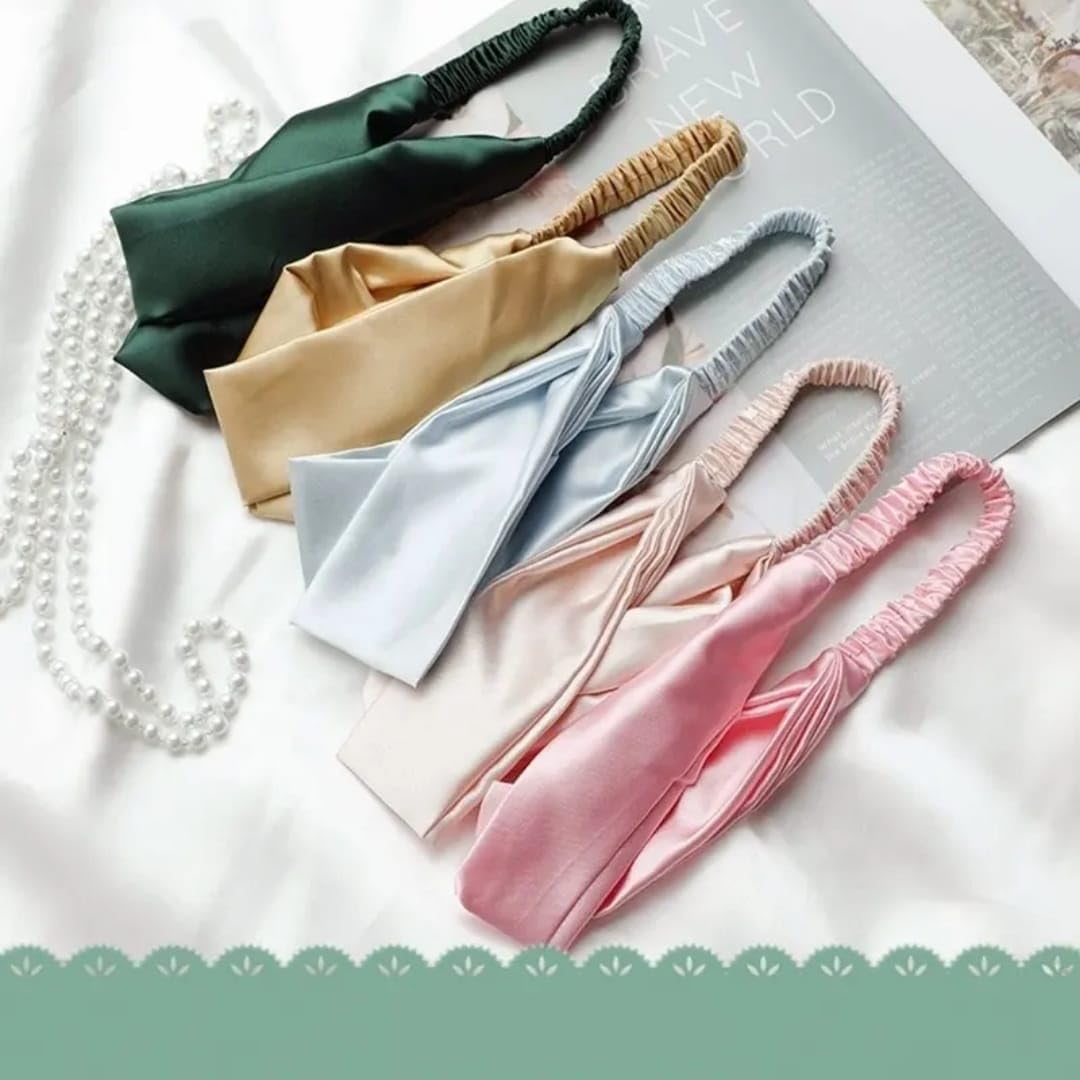 H-Style Store 2 Pcs Headbands for Women, Twisted Cross Elastic Head Bands Yoga Workout Headband Non-Slip Sweat Soft Headbands Solid Color Simple Versatile Hair Accessory Hairbands-image-24
